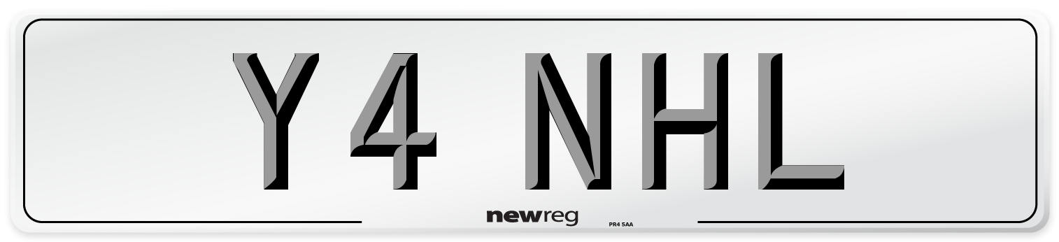 Y4 NHL Front Number Plate
