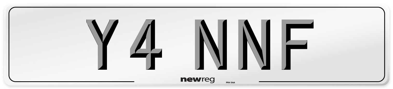 Y4 NNF Front Number Plate
