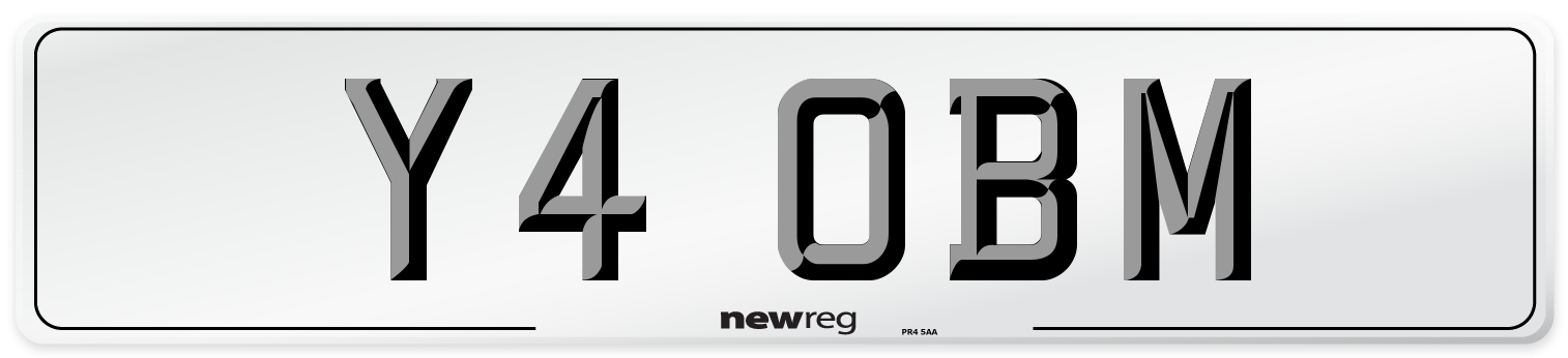 Y4 OBM Front Number Plate