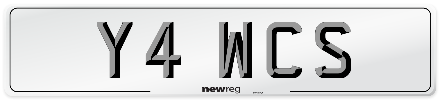 Y4 WCS Front Number Plate
