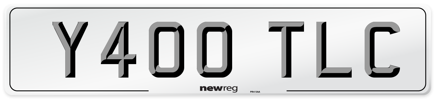 Y400 TLC Front Number Plate
