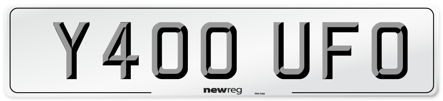 Y400 UFO Front Number Plate