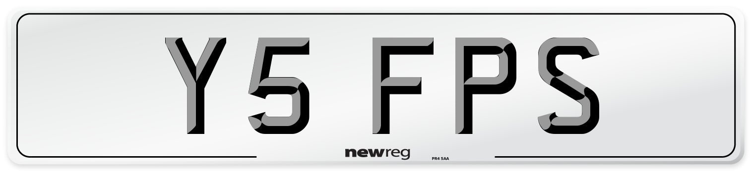 Y5 FPS Front Number Plate