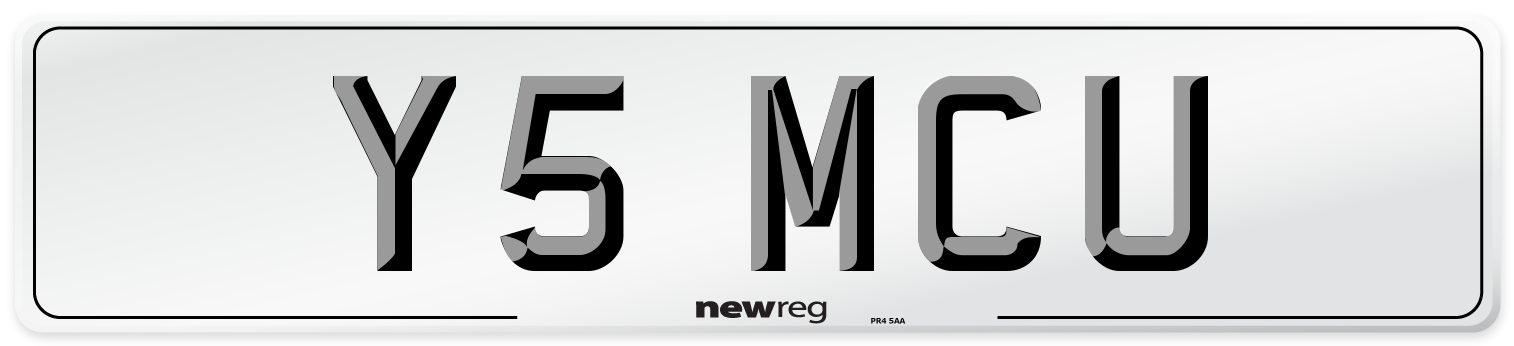 Y5 MCU Front Number Plate