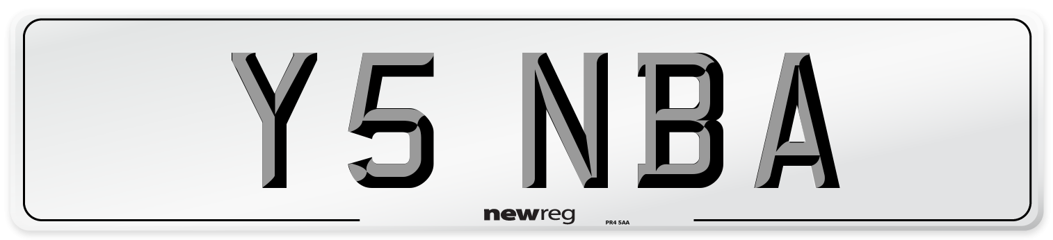 Y5 NBA Front Number Plate