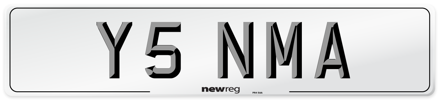 Y5 NMA Front Number Plate