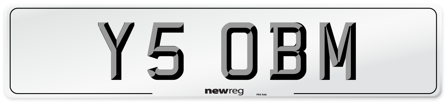 Y5 OBM Front Number Plate