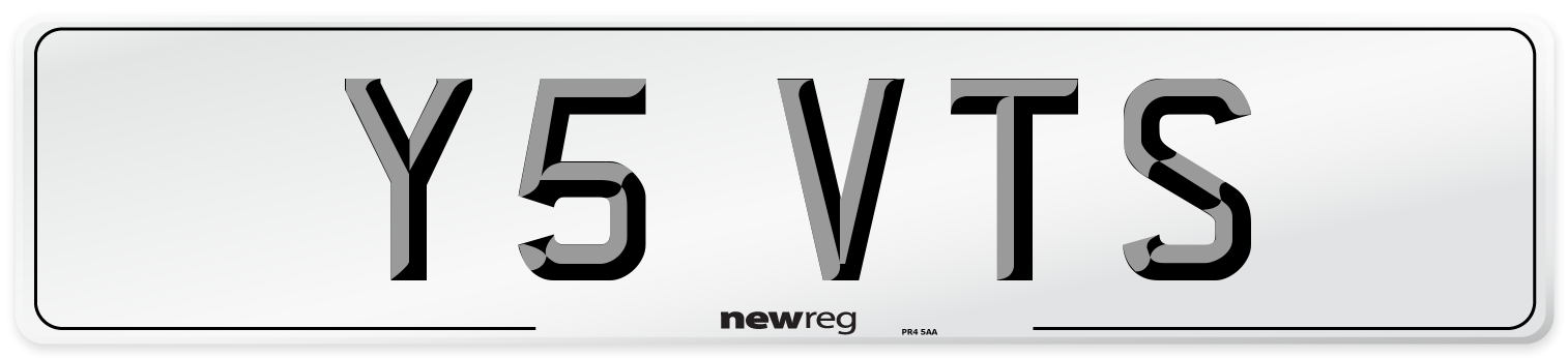 Y5 VTS Front Number Plate