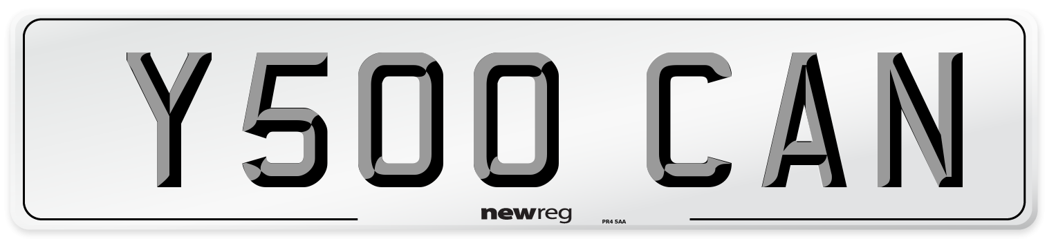Y500 CAN Front Number Plate