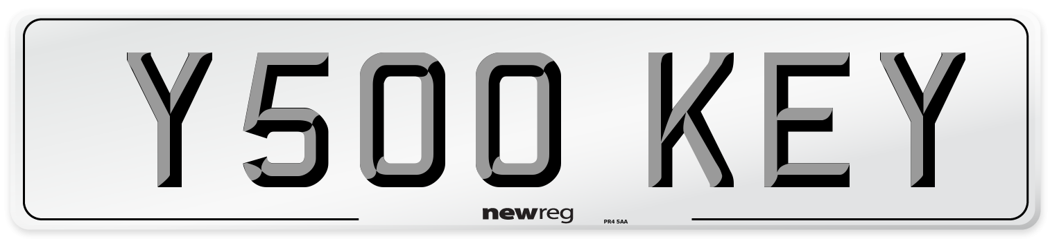 Y500 KEY Front Number Plate