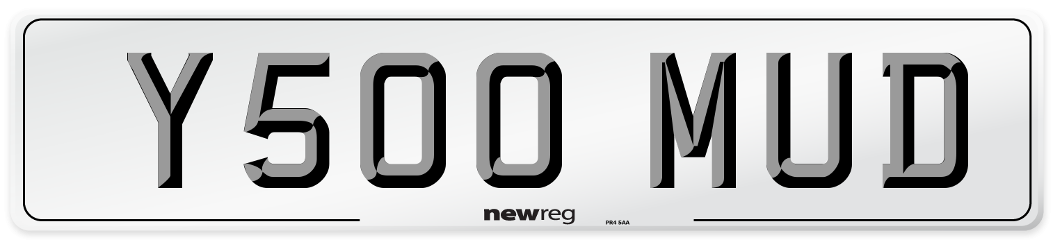 Y500 MUD Front Number Plate