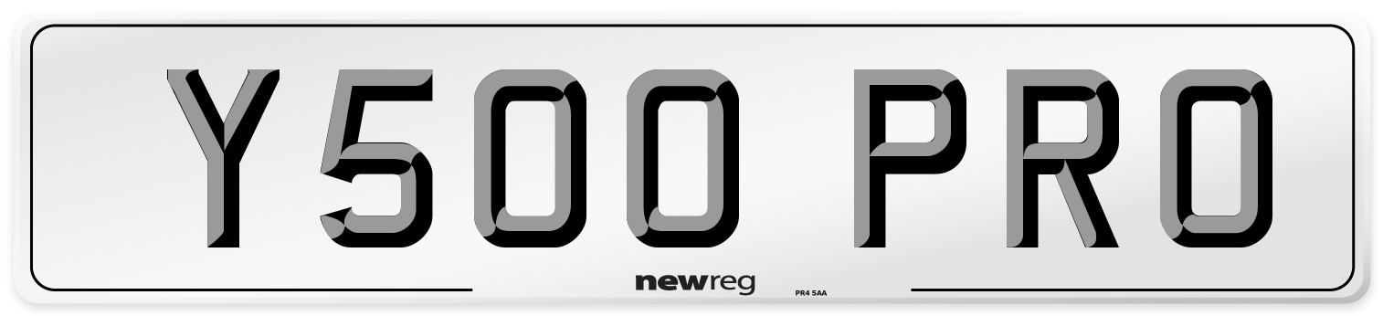 Y500 PRO Front Number Plate