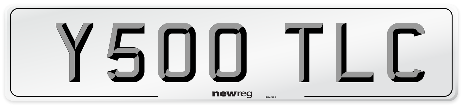 Y500 TLC Front Number Plate