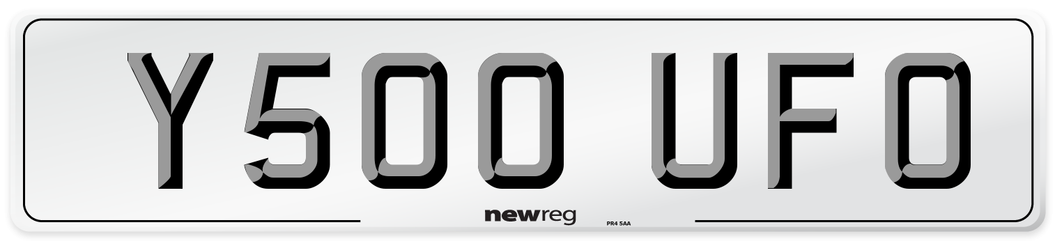 Y500 UFO Front Number Plate