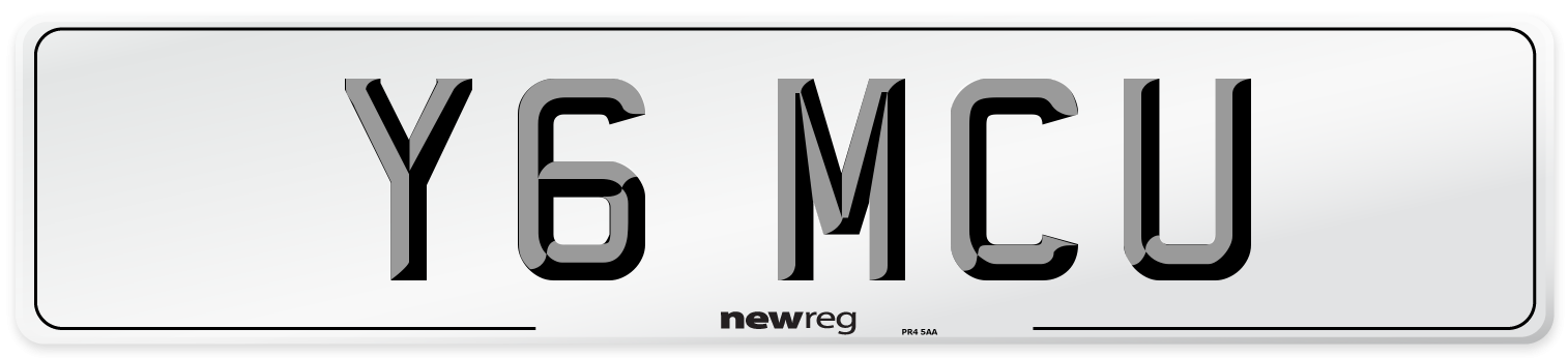 Y6 MCU Front Number Plate