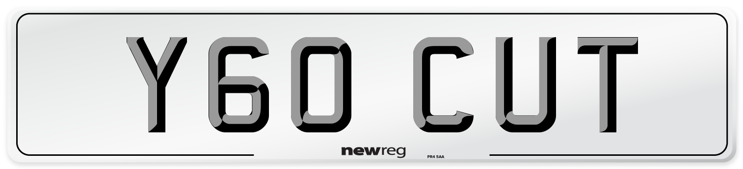 Y60 CUT Front Number Plate