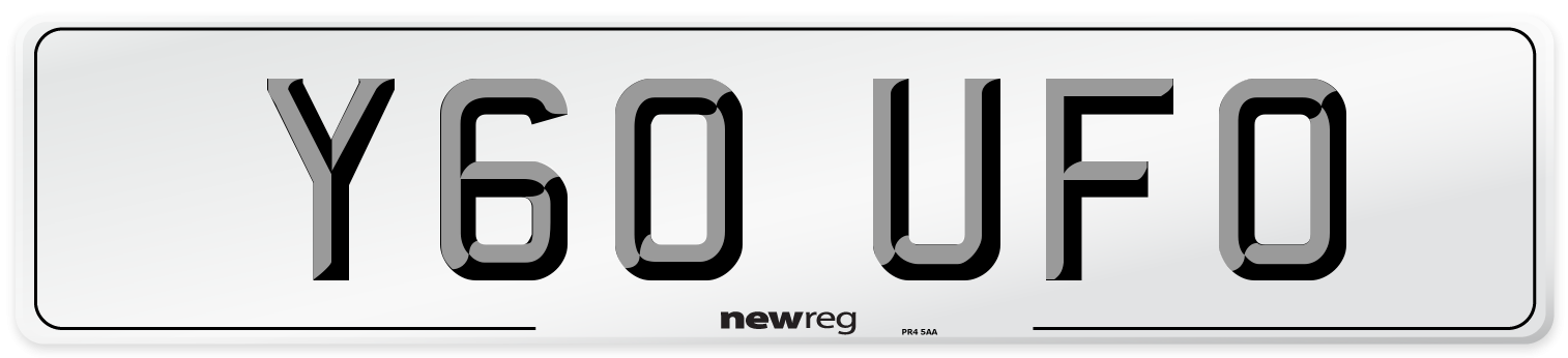 Y60 UFO Front Number Plate