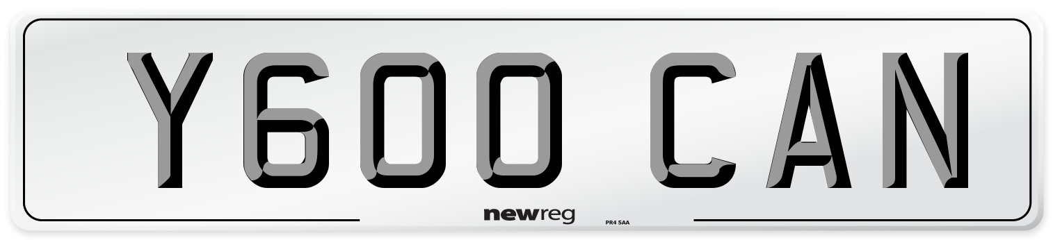 Y600 CAN Front Number Plate