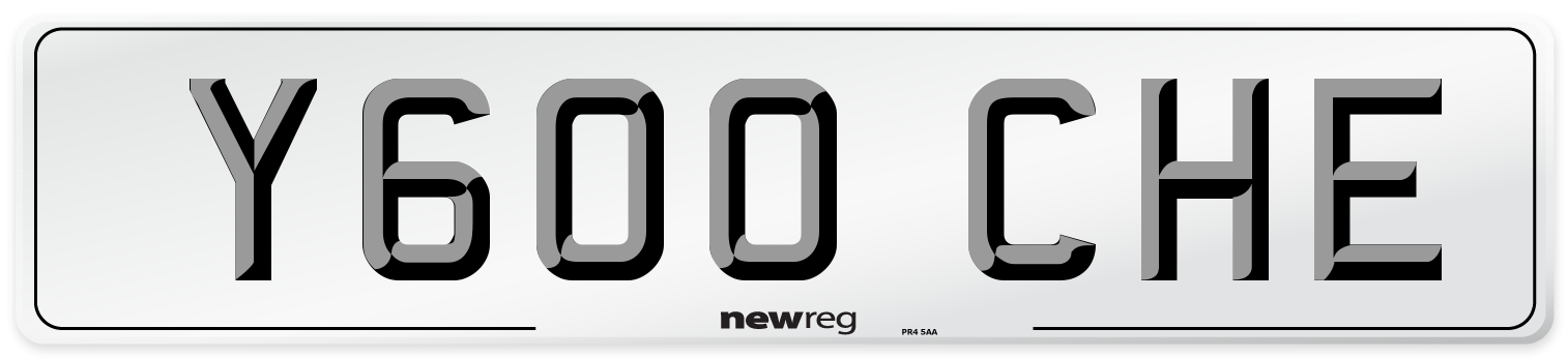 Y600 CHE Front Number Plate