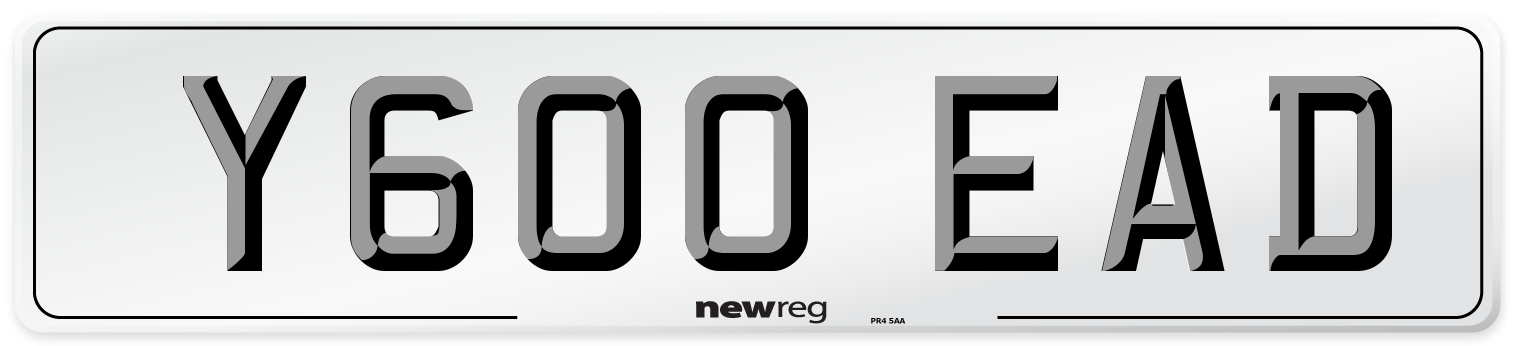 Y600 EAD Front Number Plate