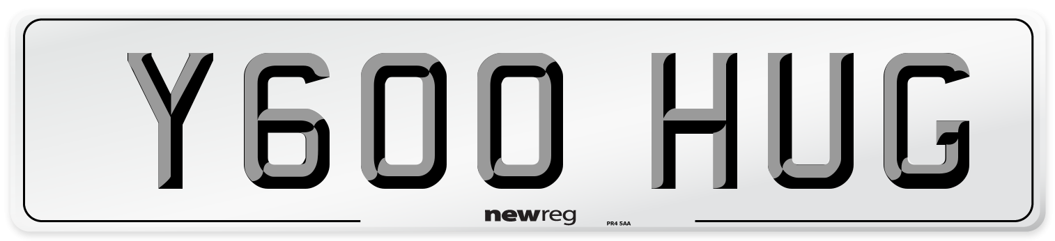 Y600 HUG Front Number Plate