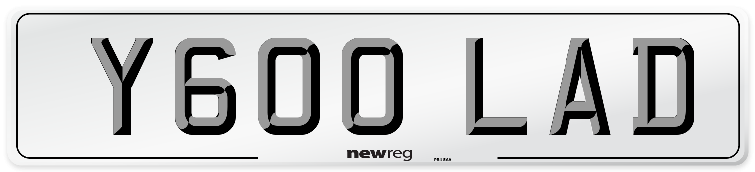 Y600 LAD Front Number Plate