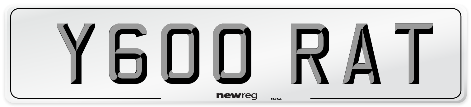 Y600 RAT Front Number Plate