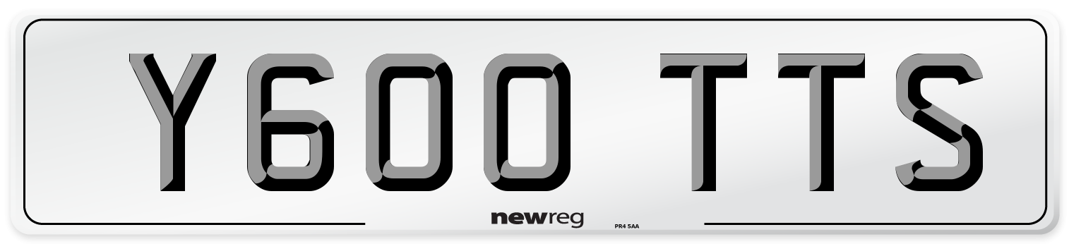 Y600 TTS Front Number Plate