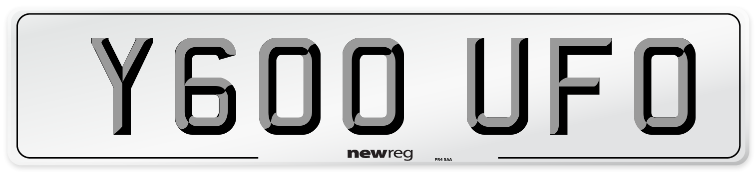 Y600 UFO Front Number Plate
