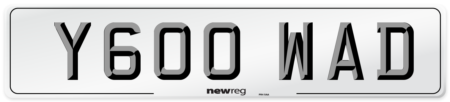 Y600 WAD Front Number Plate