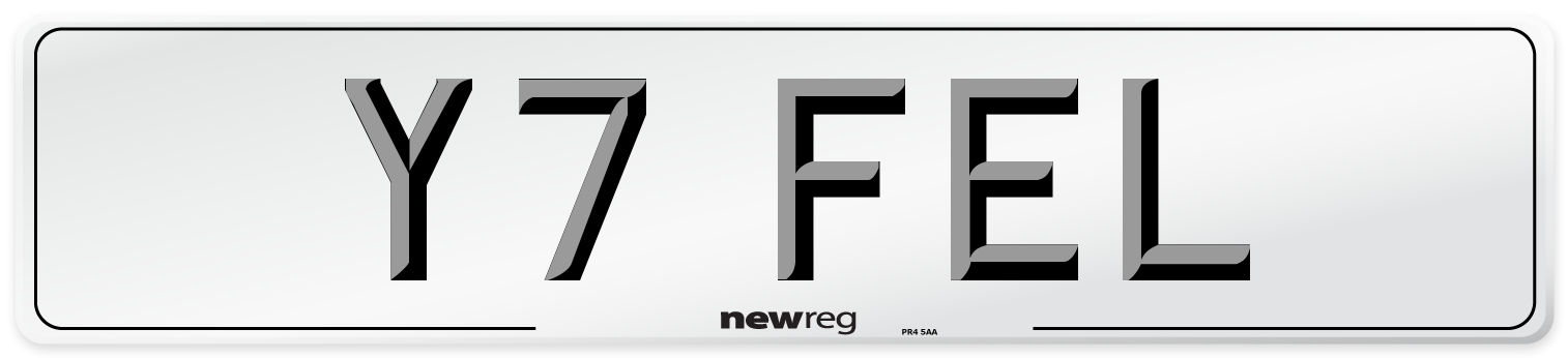 Y7 FEL Front Number Plate