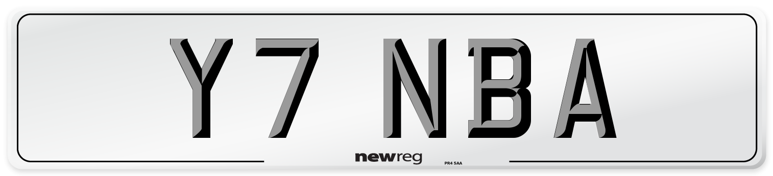 Y7 NBA Front Number Plate