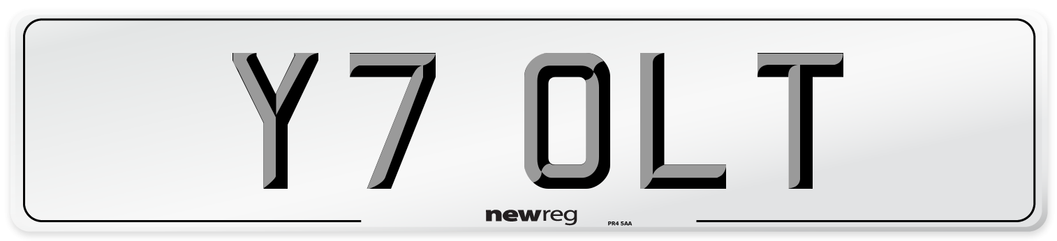 Y7 OLT Front Number Plate