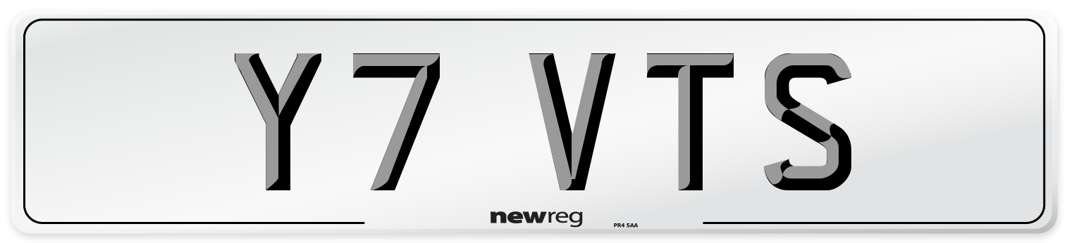 Y7 VTS Front Number Plate