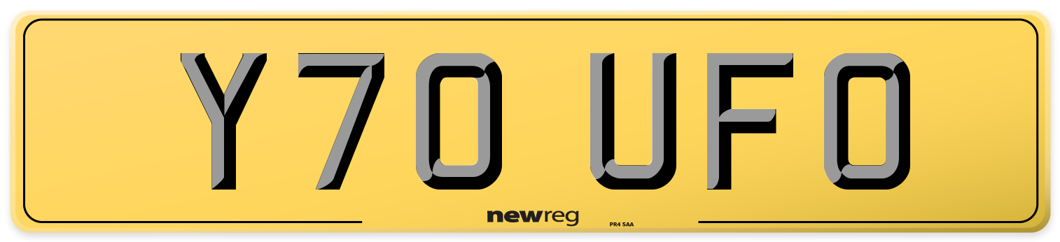 Y70 UFO Rear Number Plate