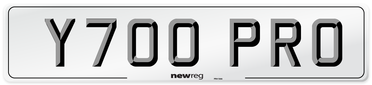 Y700 PRO Front Number Plate