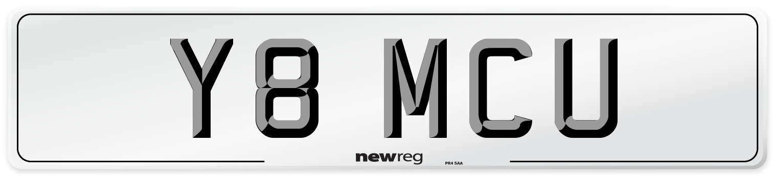 Y8 MCU Front Number Plate