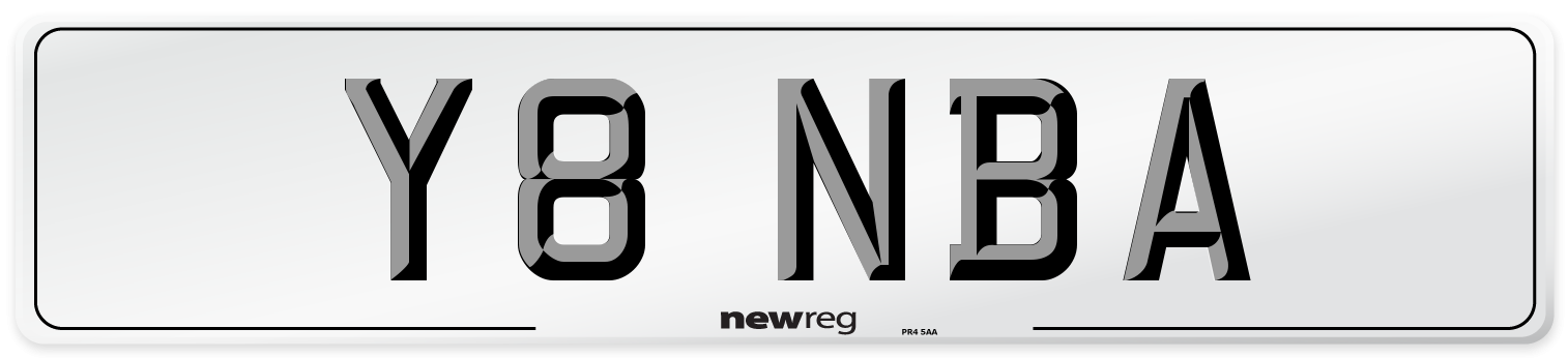 Y8 NBA Front Number Plate