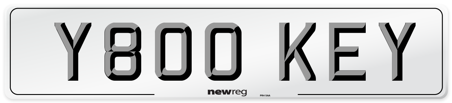 Y800 KEY Front Number Plate