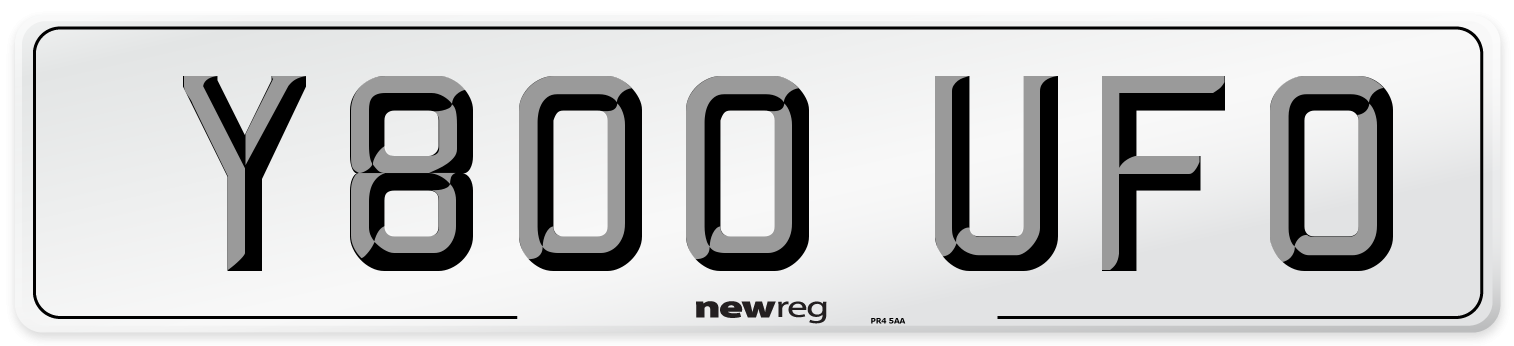Y800 UFO Front Number Plate
