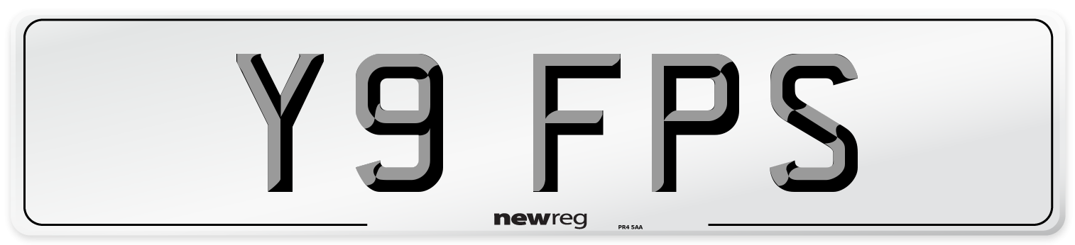 Y9 FPS Front Number Plate