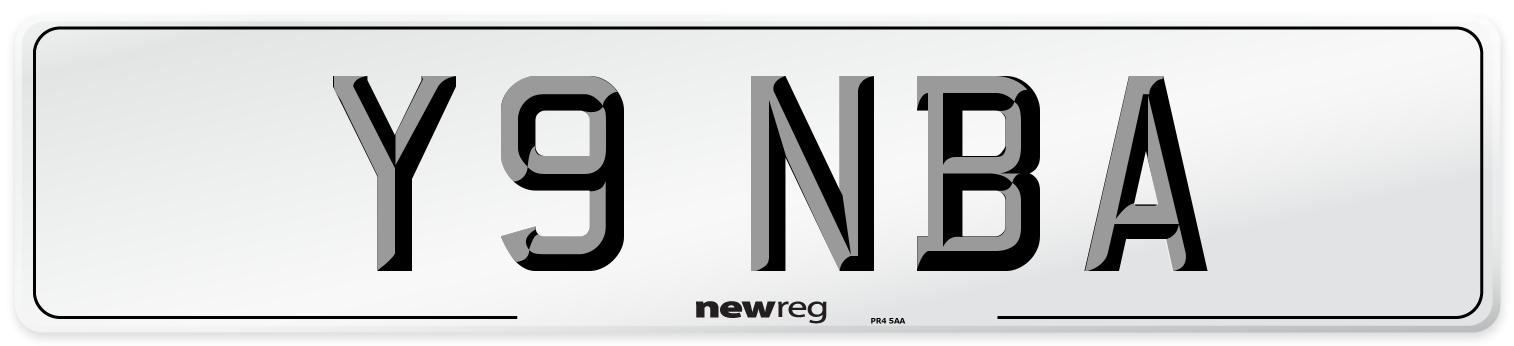 Y9 NBA Front Number Plate