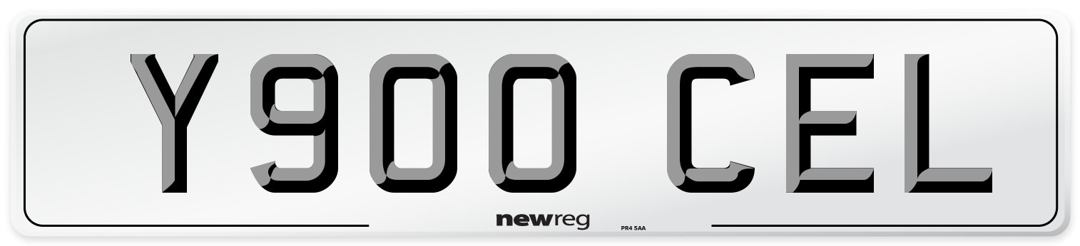 Y900 CEL Front Number Plate