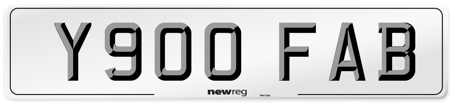 Y900 FAB Front Number Plate