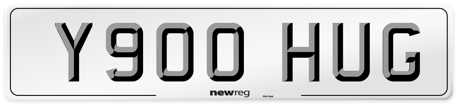Y900 HUG Front Number Plate