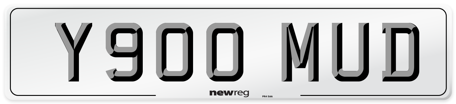 Y900 MUD Front Number Plate