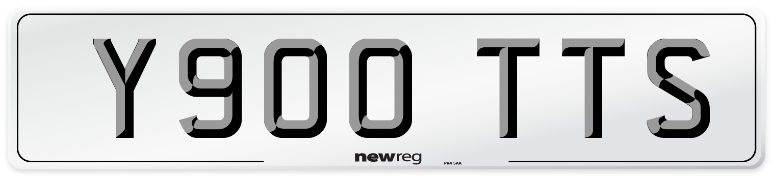 Y900 TTS Front Number Plate