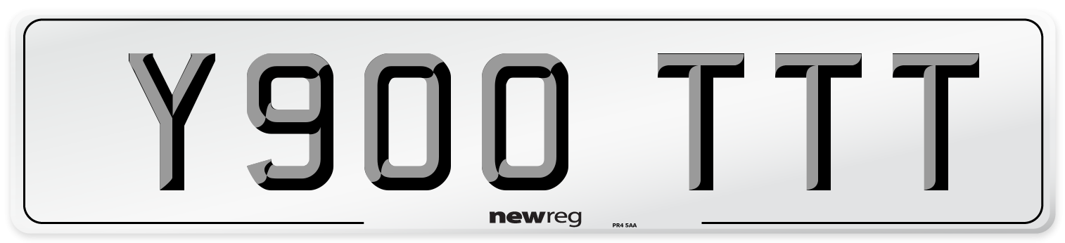 Y900 TTT Front Number Plate