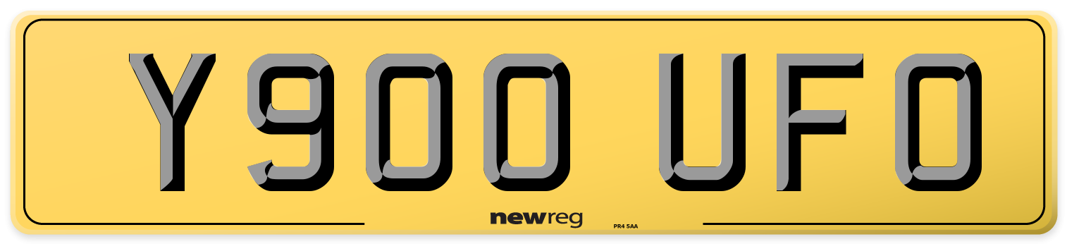 Y900 UFO Rear Number Plate