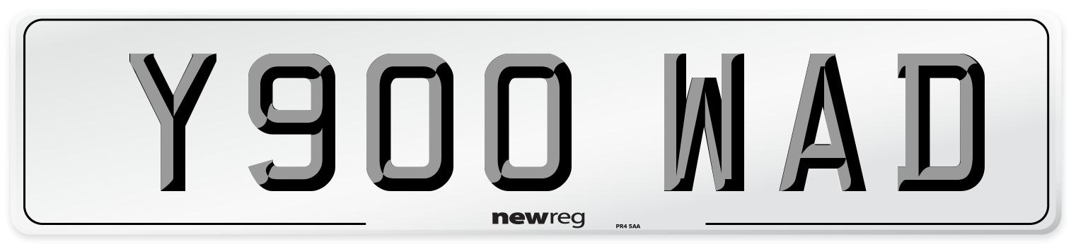 Y900 WAD Front Number Plate